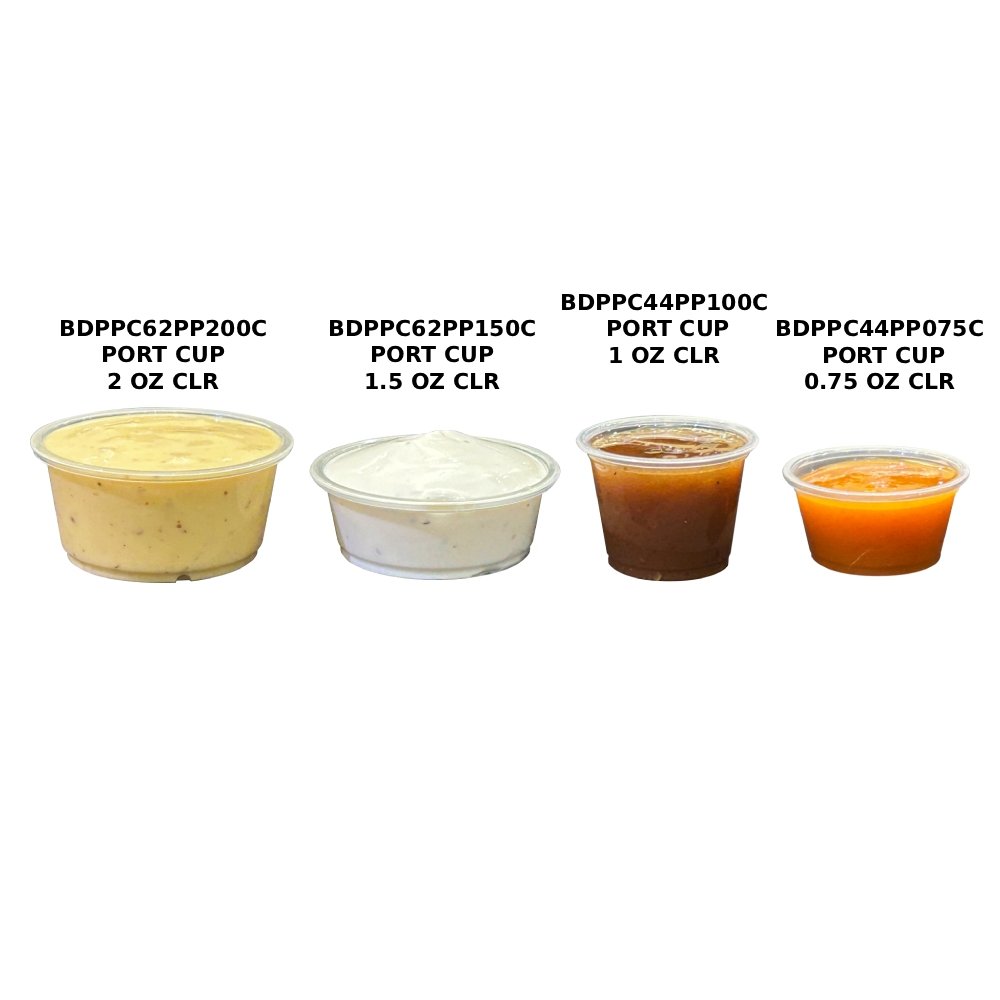 PORT CUP 2 OZ CLR PP