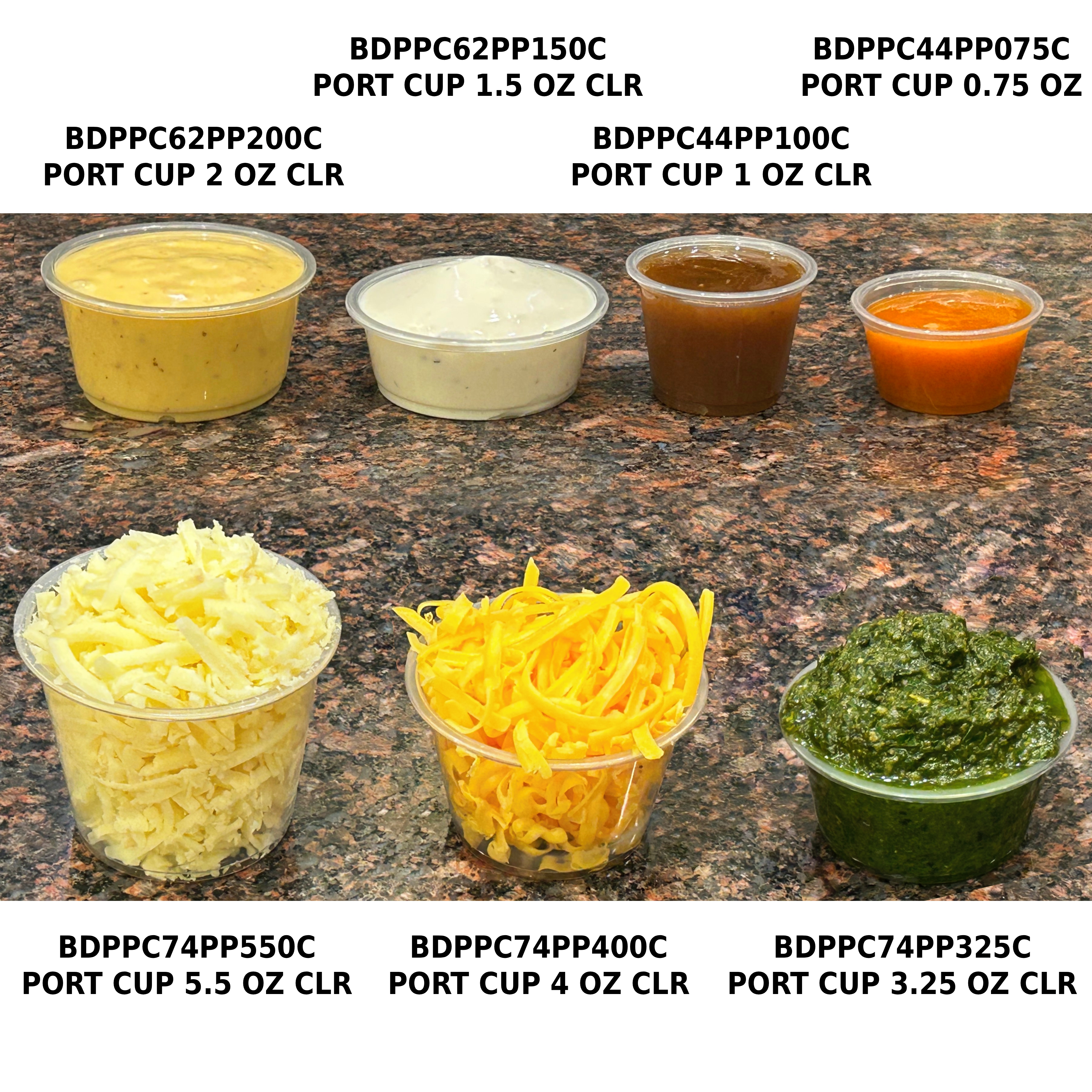 PORT CUP 2 OZ CLR PP