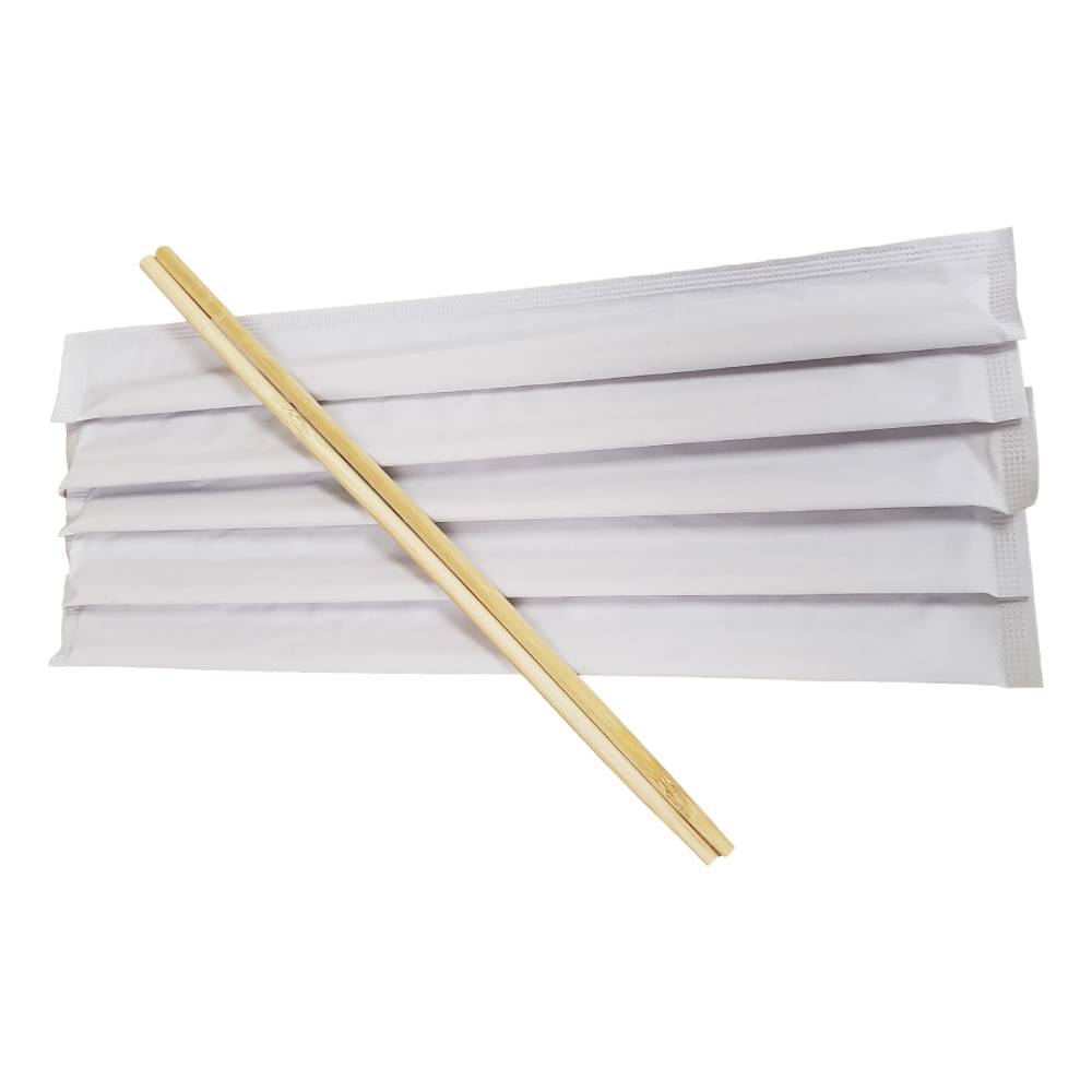 CHOPSTICKS 9" BAMBOO WHT WRPD