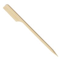 TableCraft BAMP35 Bamboo Paddle Pick - 3-1/2"