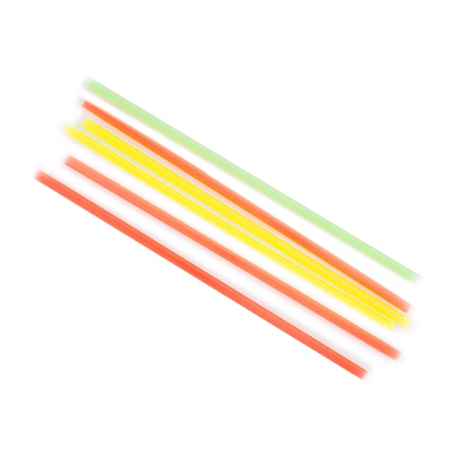U/W 5.5" SKINNY NEON STRAW(10)