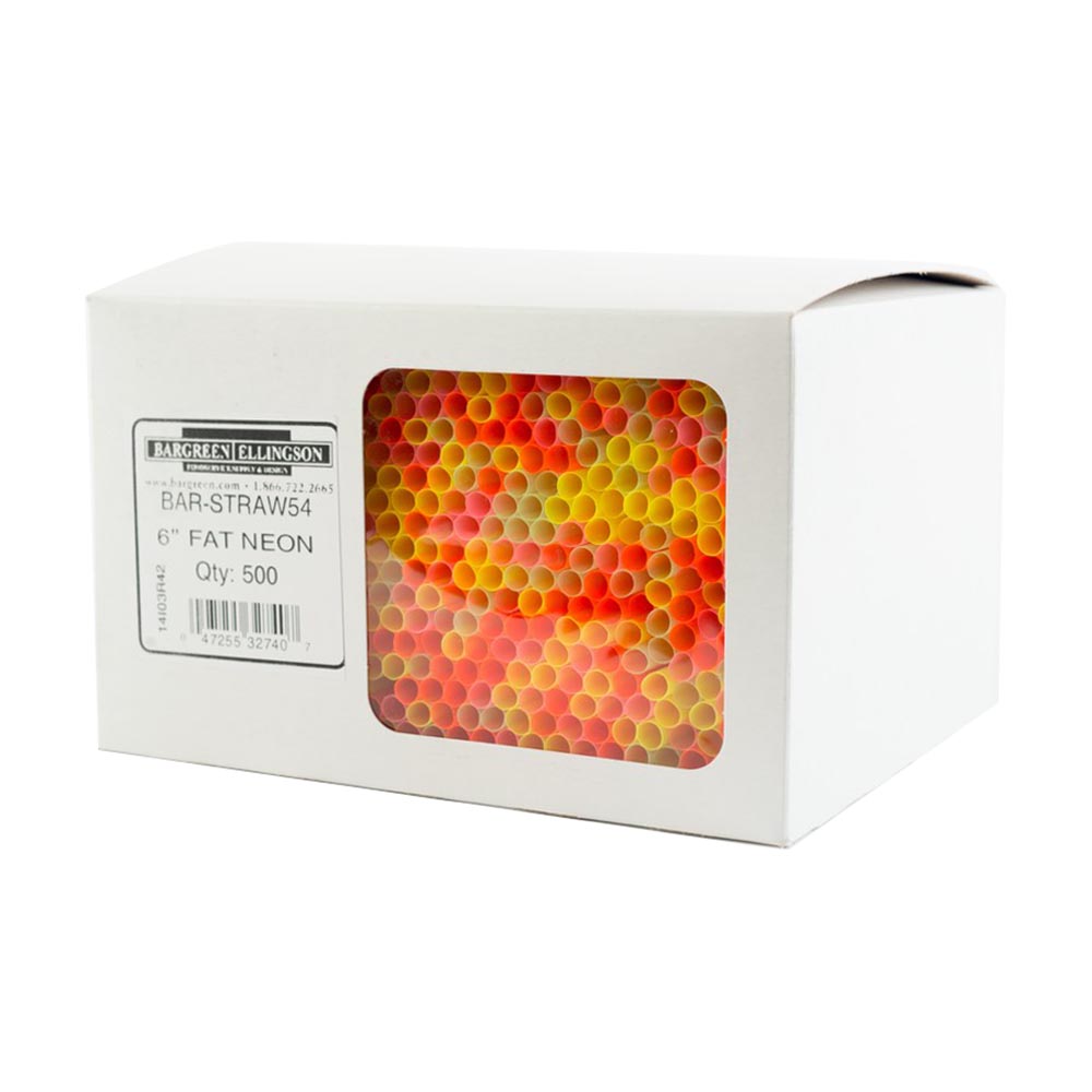 U/W 6" FAT NEON STRAW (6)