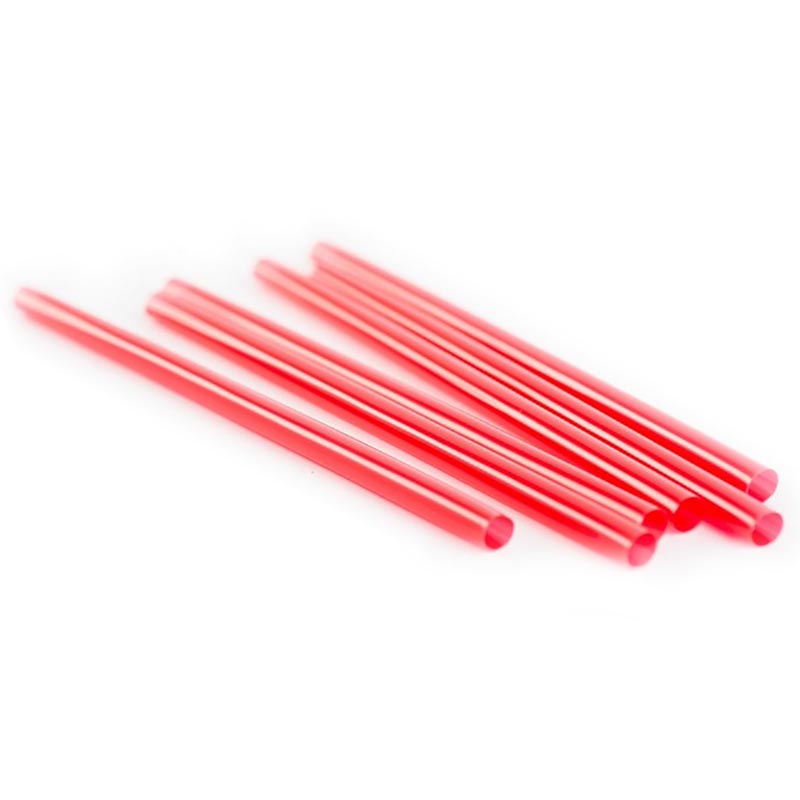 U/W 6" FAT RED STRAW (6)