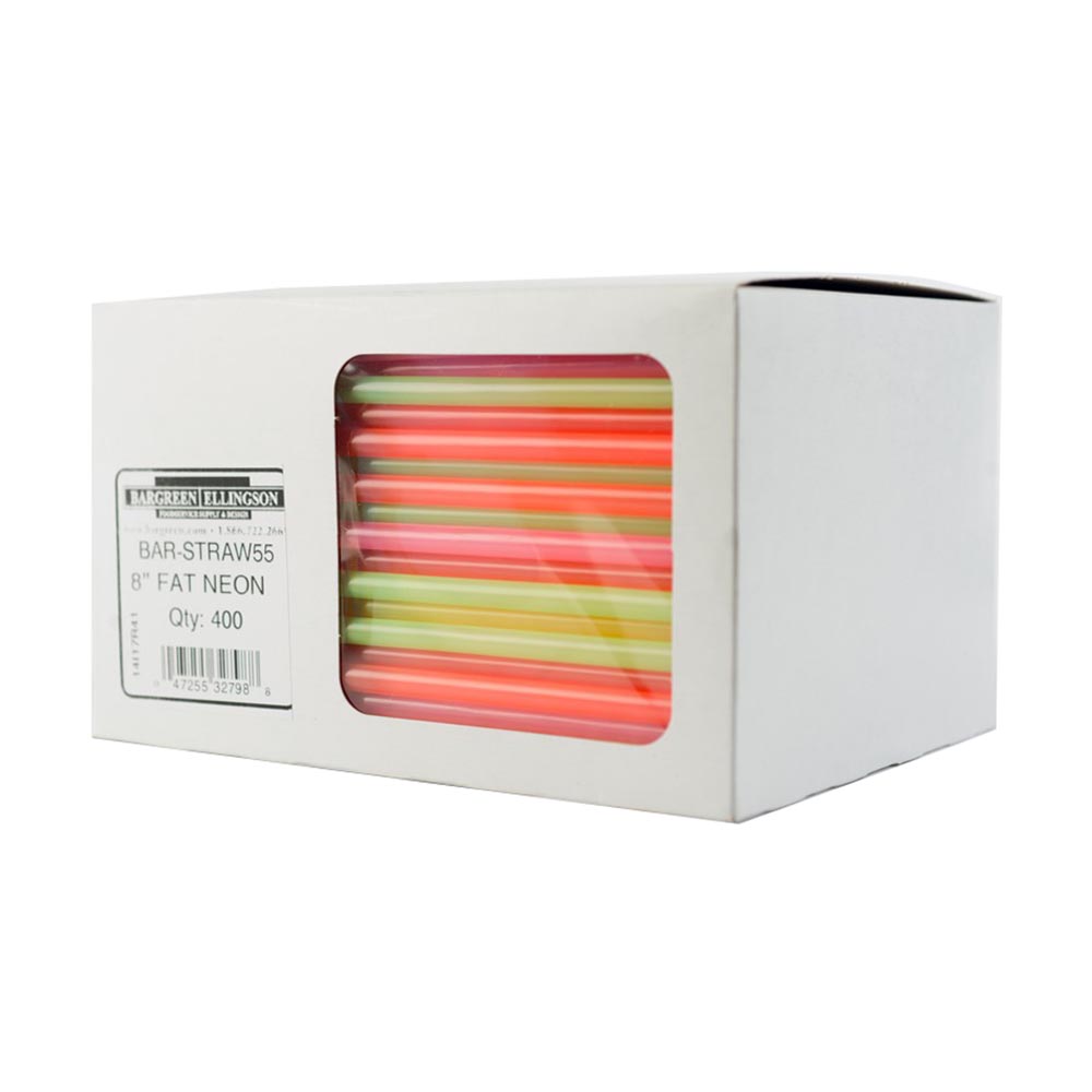 U/W STRAW 8" FAT NEON (6)