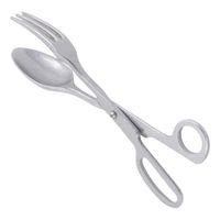 Bon Chef 9030 Salad Tong, Pewter-Glo Finish, Aluminum - 10"