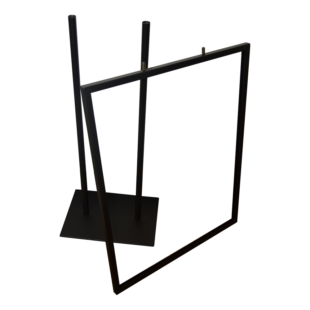STAND, DBLE BAR METAL BLACK