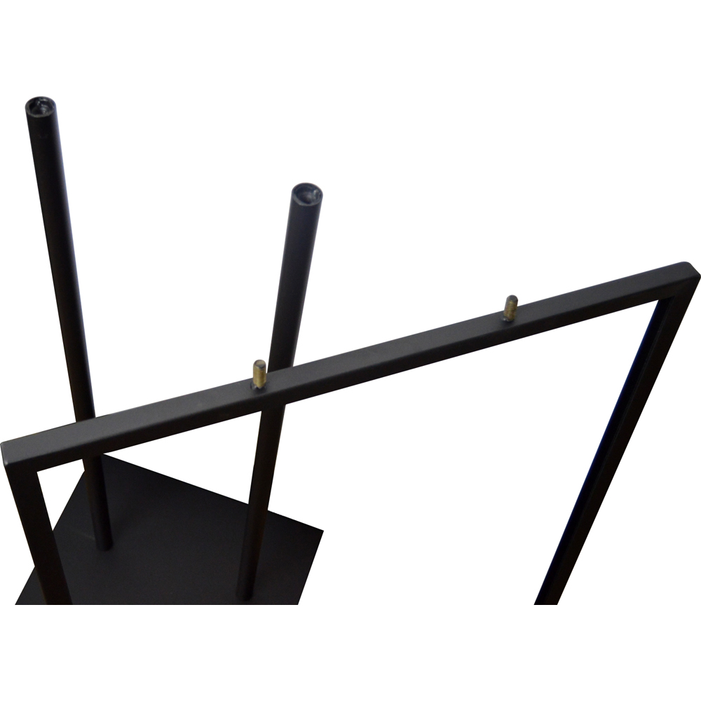 STAND, DBLE BAR METAL BLACK