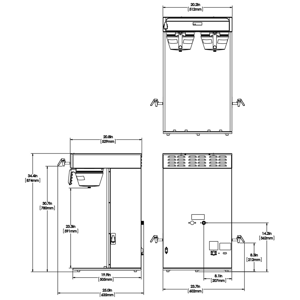 ICB TWIN TALL BREWER