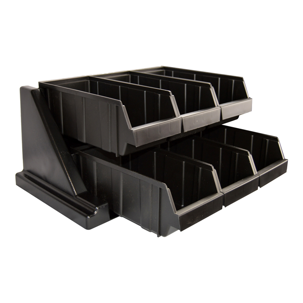6 BIN ORGANIZER-BLK