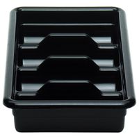 Cambro 1120CBR110 Cambox Cutlery Box, 4-Compartments, Black,
Hi-Impact Plastic - 11-3/8" x 20-1/2" x 3-3/4"