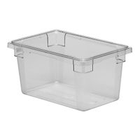 Cambro 12189CW135 Camwear Food Box, Clear, Plastic, 1/2 Half
Size - 9" x 12" x 18" - 4-3/4 qt