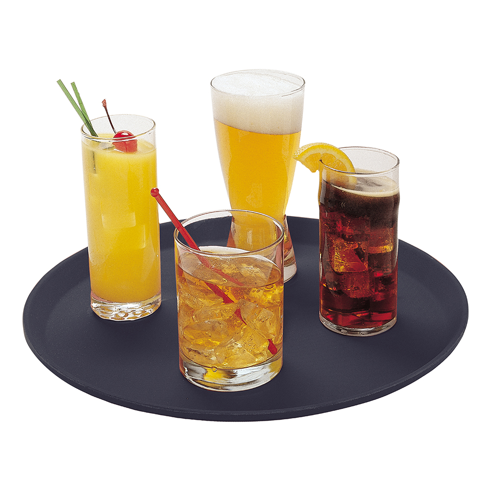 18" CAMTREAD RND TRAY - BLACK