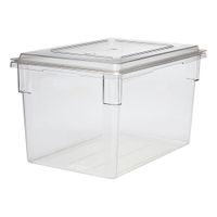 Cambro 182615CW135 Camwear Food Box, Clear, Plastic, Full
Size - 15" x 18" x 26" - 22 gal