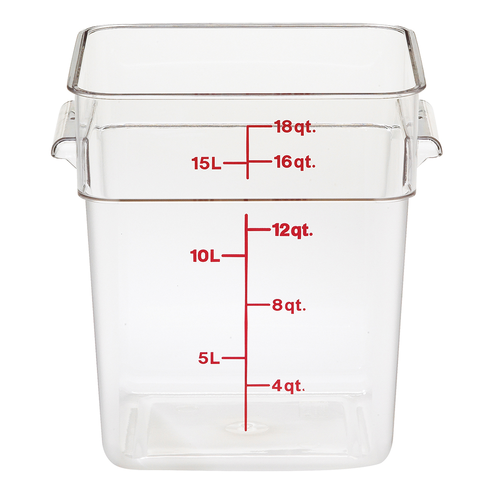 18 QT. CLEAR FOOD CONTAINER(6)