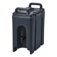 Cambro 250LCD110 Camtainer Insulated Beverage Server, Black,
Plastic - 2-1/2 gal