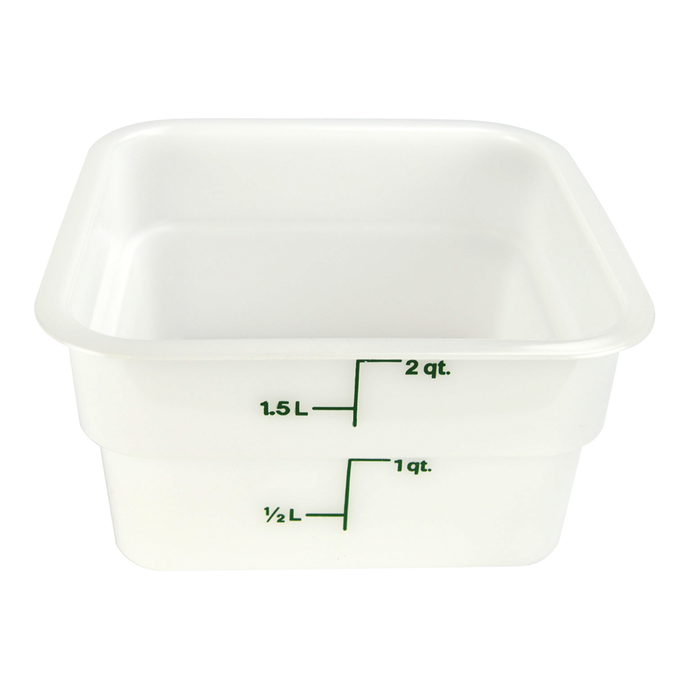 2qt SQ. FOOD CONTAINER-WHT(6)
