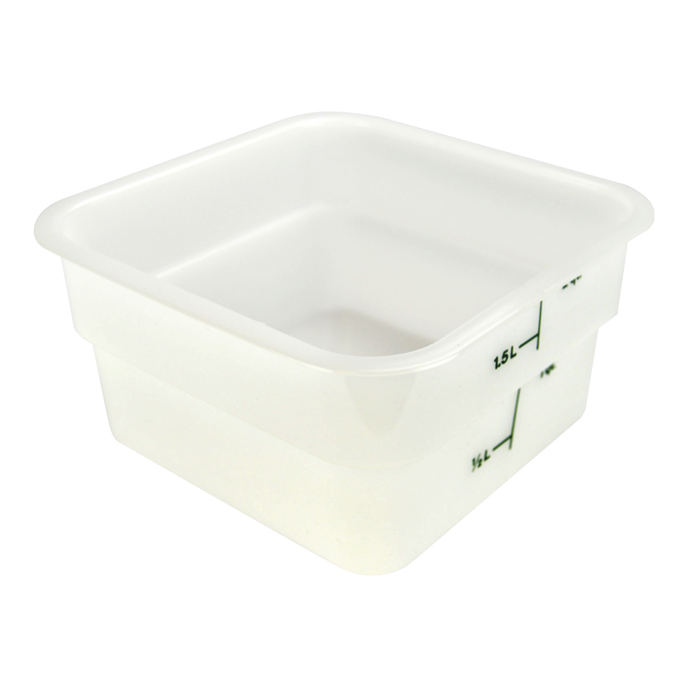 2qt SQ. FOOD CONTAINER-WHT(6)