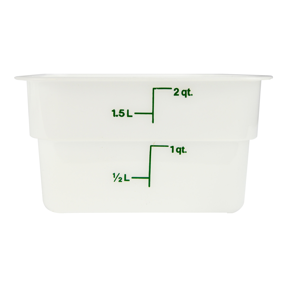 2qt SQ. FOOD CONTAINER-WHT(6)