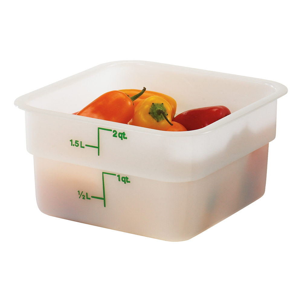 2qt SQ. FOOD CONTAINER-WHT(6)
