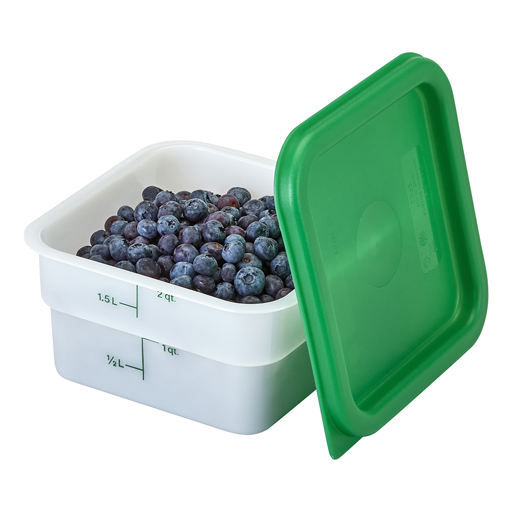 2qt SQ. FOOD CONTAINER-WHT(6)