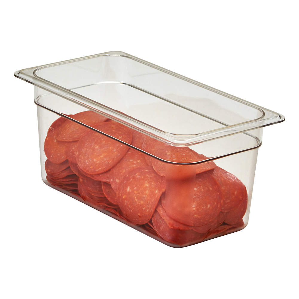 1/3 SIZE PAN 6" DEEP CLEAR (6)