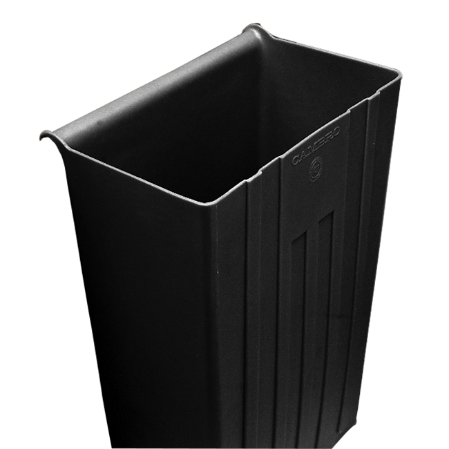 TRASH CONTAINER 11-GAL BLACK