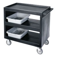 Cambro BC2354S110 Standard Service Cart, Black, Plastic -
21-1/2" x 37-1/4" x 34-5/8"