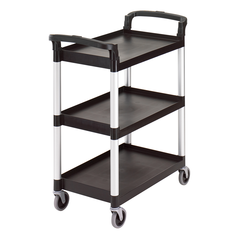 SERVICE CART 3 SHELVES BLACK