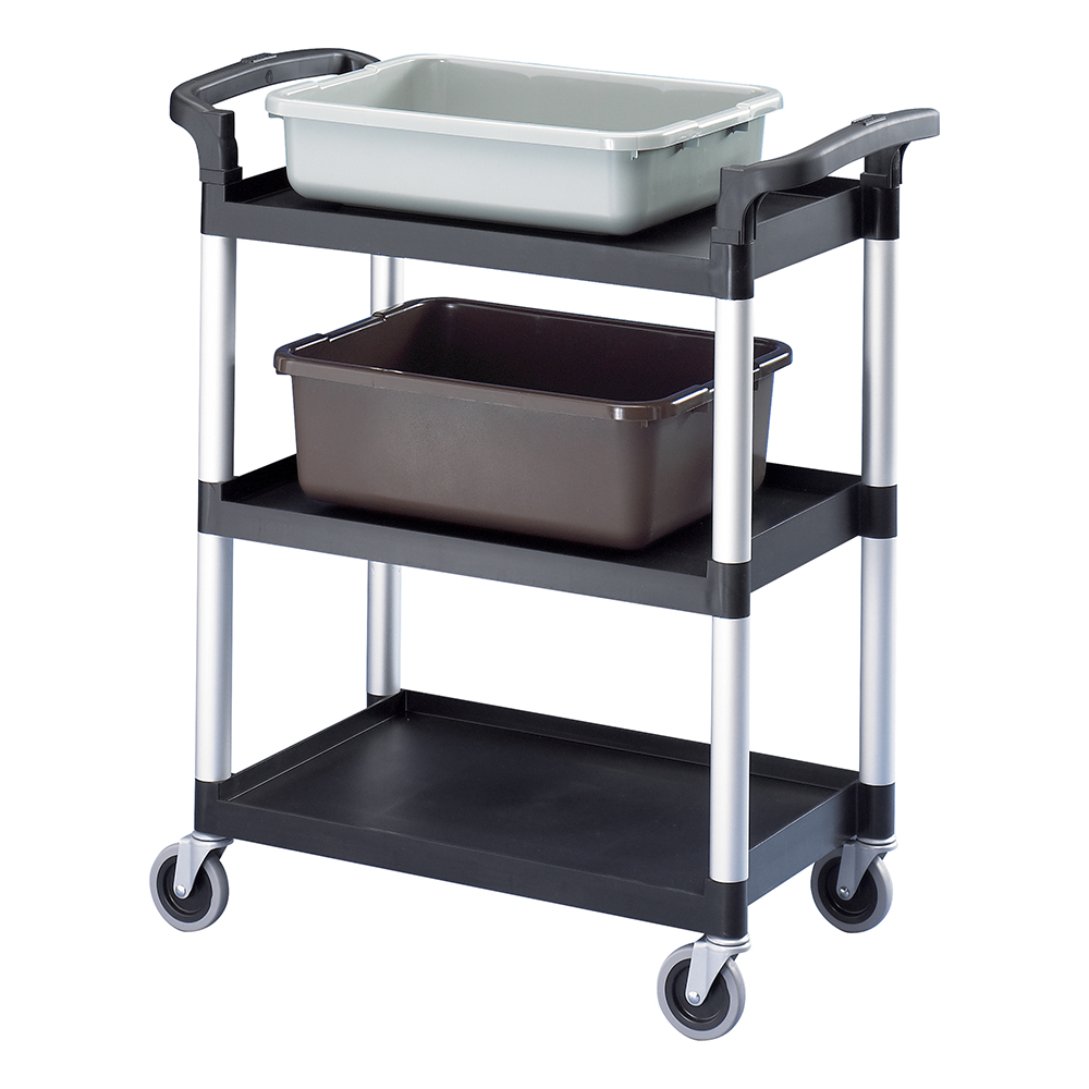 SERVICE CART 3 SHELVES BLACK