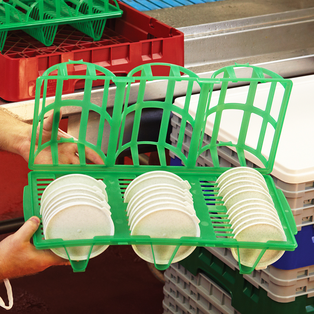 Cambro CLRWSR36452 Camrack Wash & Store Rack for Reusable Lids, Green ...