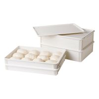 Cambro DB18266CW Pizza Dough Box, White, Plastic - 18" x 26"
x 6"