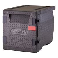 Cambro EPP300110 Front Loading Cam GoBox, Black, Plastic -
17-3/10" x 18-7/10" x 25-2/5"