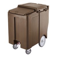 Cambro ICS175TB131 SlidingLid Tall Ice Caddy, Mobile, Dark
Brown, Plastic - 37-1/2"; 175 lb