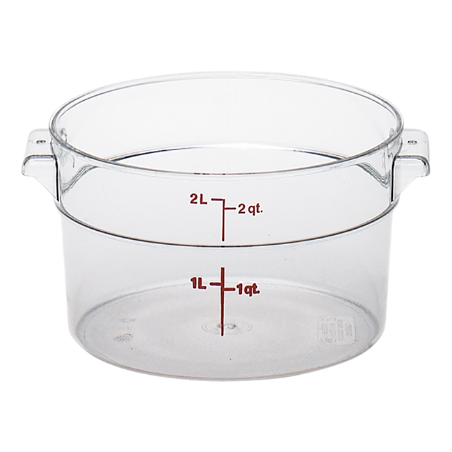 2 QT FOOD STORAGE CONT CLR