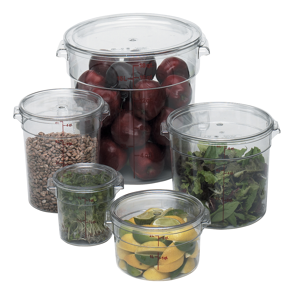 2 QT FOOD STORAGE CONT CLR