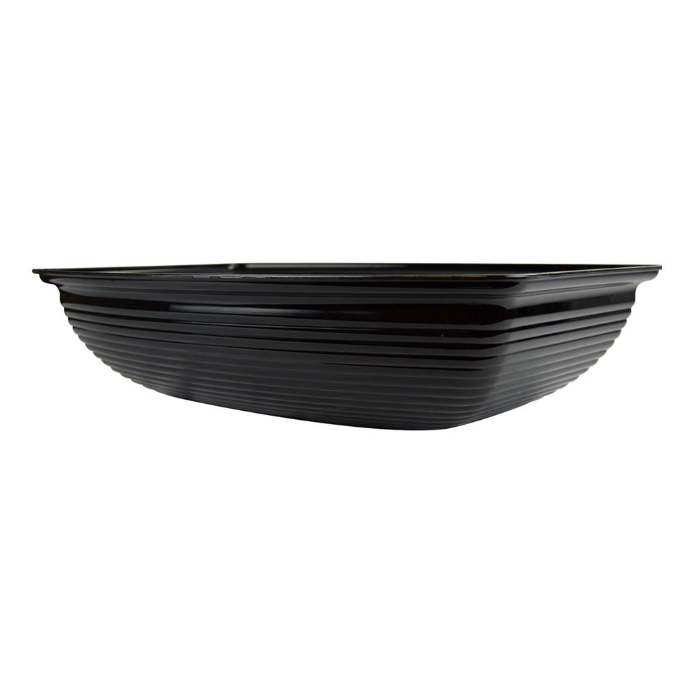 10"X14" RIBBED BOWL BLACK (4)@