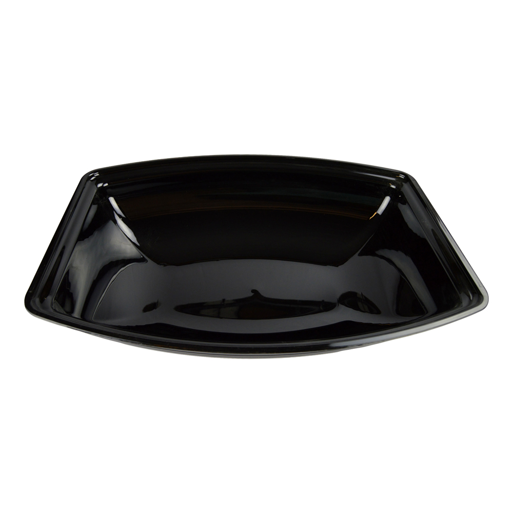 10"X14" RIBBED BOWL BLACK (4)@