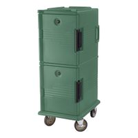 Cambro UPC800192 Ultra Camcart Food Pan Carrier, Front
Loading, Granite Green, One-Piece Double Wall Plastic -
20-1/2" x 27-1/8" x 54"