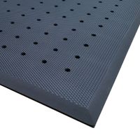 Cactus Mat 2200-35H VIP Black Cloud Anti-Fatigue Mat, Drain
Holes, Black, Nitrile Textured Rubber - 5' x 3' x 3/4" thick