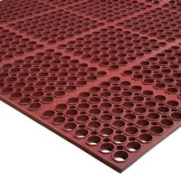 Cactus Mat 2520-R1S VIP Deluxe Anti-Fatigue & Anti-Slip Mat,
Red, Heavy-Duty Rubber - 58-1/2" x 39" x 7/8" thick