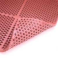 Cactus Mat 2535-R34 Honeycomb Anti-Slip & Anti-Fatigue Mat,
Red, Rubber - 3' x 4' x 9/16" thick