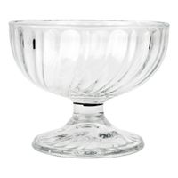 Cardinal 43121 Arcoroc Optic Footed Dessert Dish, Swirl
Design, Glass - 12 oz