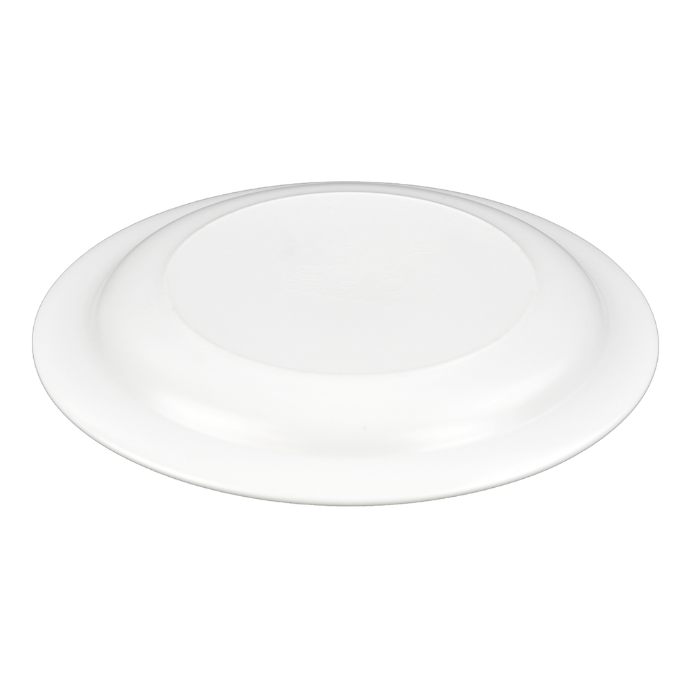 6" WHITE GLASS PLATE (2)