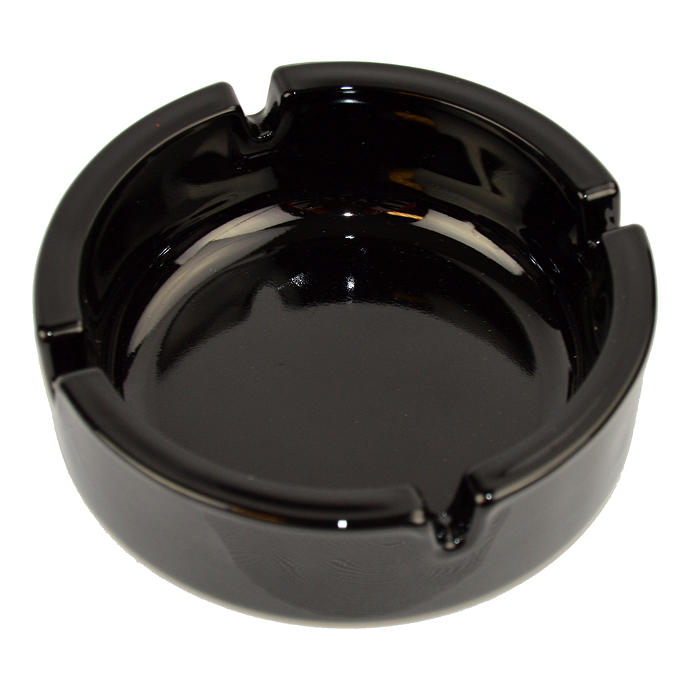 BLACK ASH TRAY STACK GLASS (2)