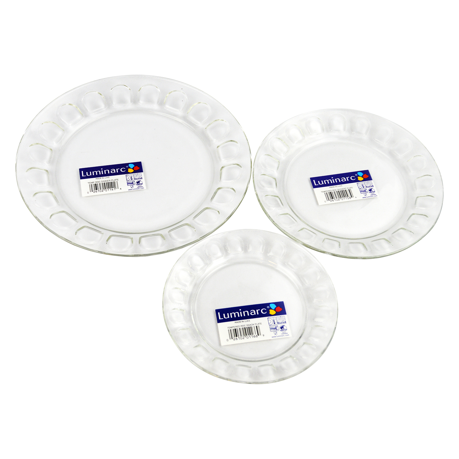 DESSERT PLATE, 6" DIA. (3)