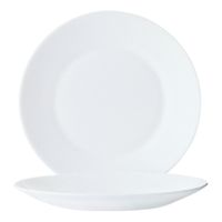 Cardinal 22522 Arcoroc Restaurant White Lunch Plate, White,
Opal Glass - 9-3/8"