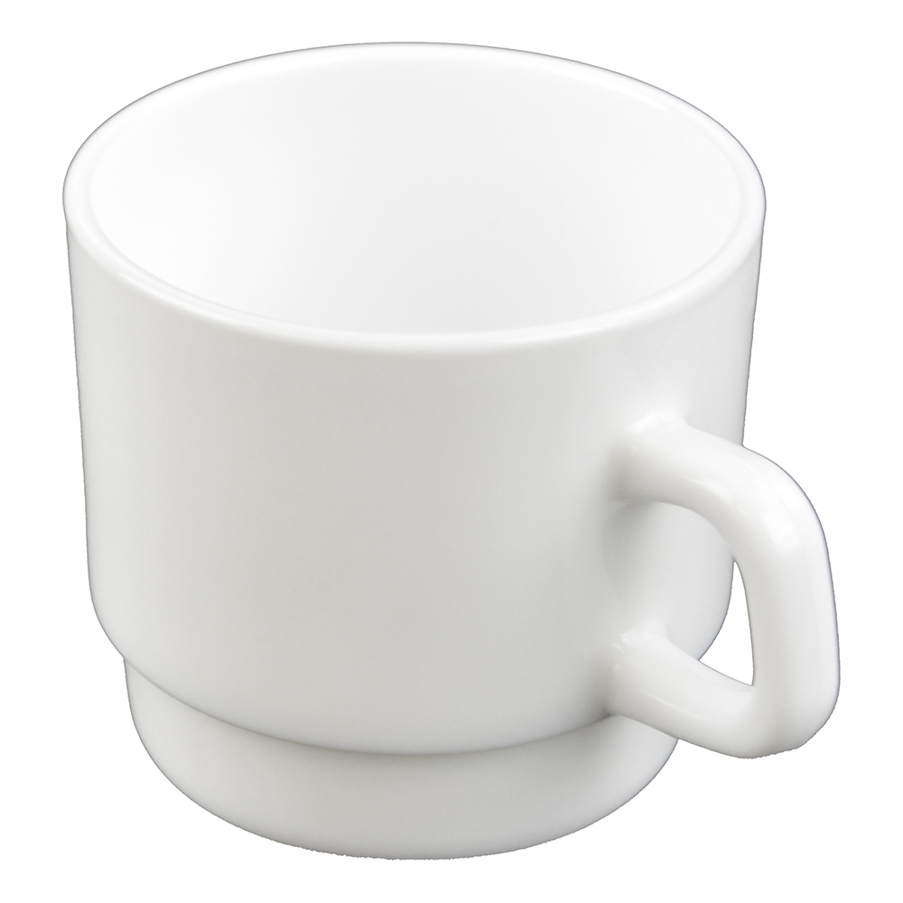 7-1/2 oz CUP, OPAL, WHITE(4)