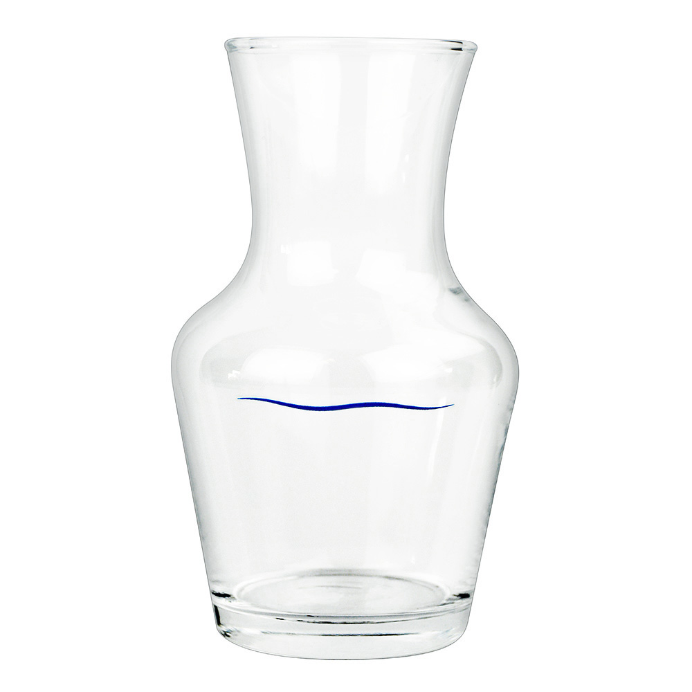 DECANTER 8 1/4OZ BLUE WVLN(1)