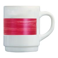 Cardinal P5842 Arcoroc Brush Mug, Cherry, Opal - 8 oz