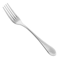 Cardinal T8001 Arcoroc Stone Dinner Fork, Hammered Finish,
18/10 Stainless Steel - 8"